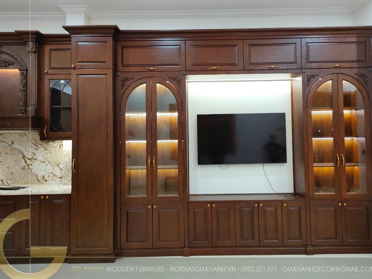 Handing over the Neoclassical style redwood furniture project - Ninh Binh