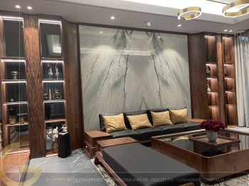 Bàn giao căn biệt thự Đảo Ecopark (căn số 53 đảo 2) nội thất tân cổ điển