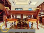 Công trình nội thất gia đình phong cách Tân cổ điển gỗ gõ đỏ - Bắc Giang