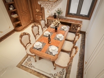 Thiết kế nội thất 3D biệt thự phong cách Tân Cổ Điển tại Lào Cai